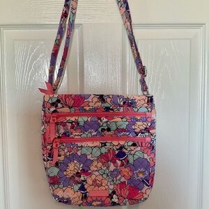 Vera Bradley Triple Zip Hipster  - Minnie’s Garden Party